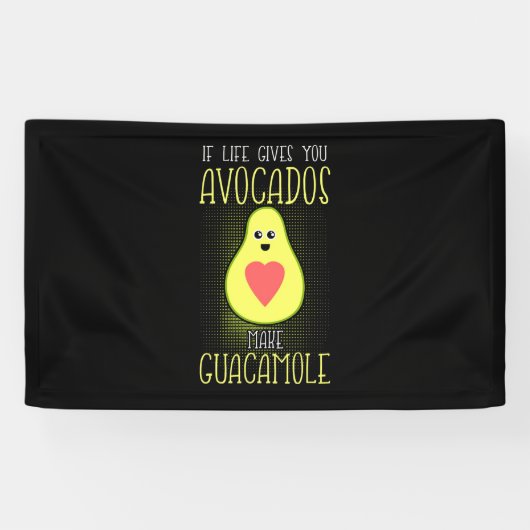 Avocados Make Guacamole Spandoek (Horizontaal)