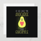 Avocado's Maken Guacamole Kaart (Voorkant / Achterkant)