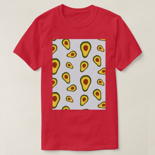 Avocados naadloos patroon Classic TShirt (Design voorkant)