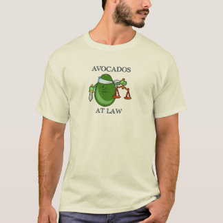 Avocados op het Shirt van de wet