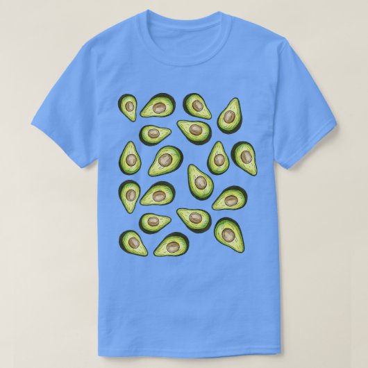 Avocados Pattern Funny Heilige Guacamole Costume T-shirt (Design voorkant)