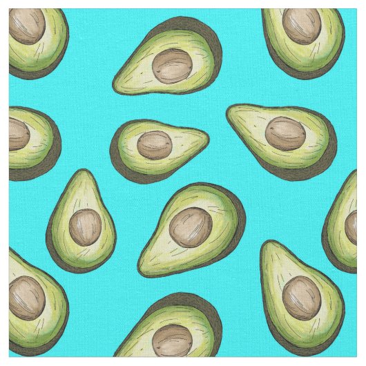 Avocados Pattern Stof (Close Up)