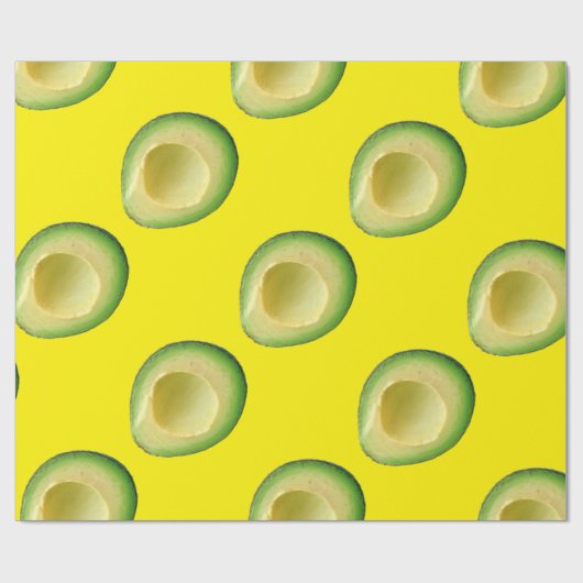 Avocado's rondom 4 Alissa Cadeaupapier (Vlak)