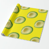 Avocado's rondom 4 Alissa Cadeaupapier (Uitgerold)