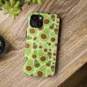 Avocado's Schattige Happy Avocado Pattern Case-Mate iPhone Case