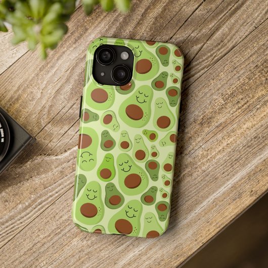 Avocado's Schattige Happy Avocado Pattern Case-Mate iPhone Case