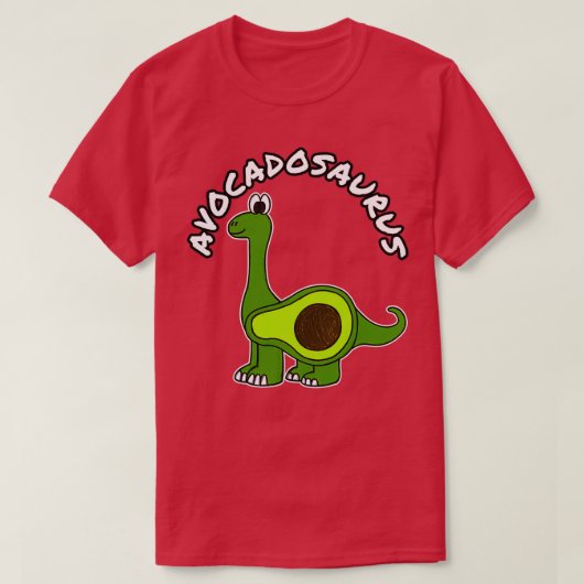 Avocadosaurus Avocado Dinosaur Diplodocus T-shirt (Design voorkant)