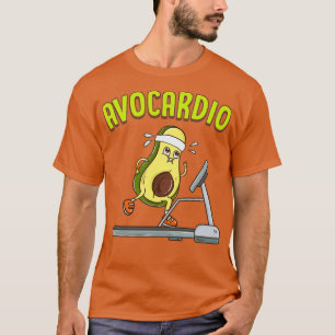 Avocardio Avocado Cardio Pun tijdens oefening Gym T-shirt