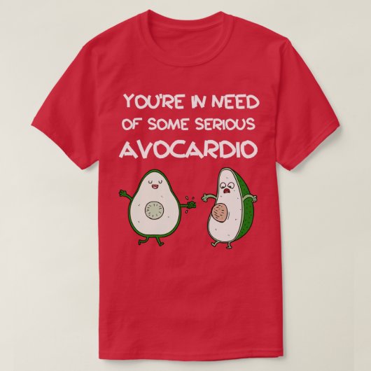 Avocardio Avocado Pun 1 T-shirt (Design voorkant)