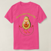 Avocardio Avocado Vegan Veggi opgeven T-shirt (Design voorkant)