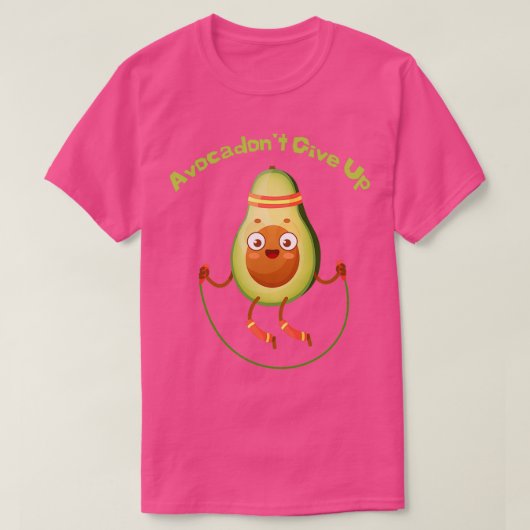 Avocardio Avocado Vegan Veggi opgeven T-shirt (Design voorkant)