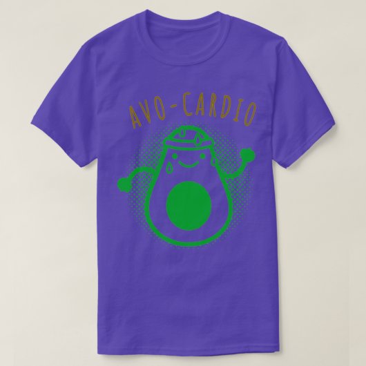 AvoCardio Black Funny Gym T-shirt (Design voorkant)