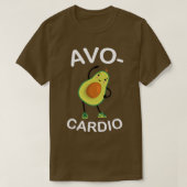 AvoCardio Funny Avocado Fitness 6 T-shirt (Design voorkant)