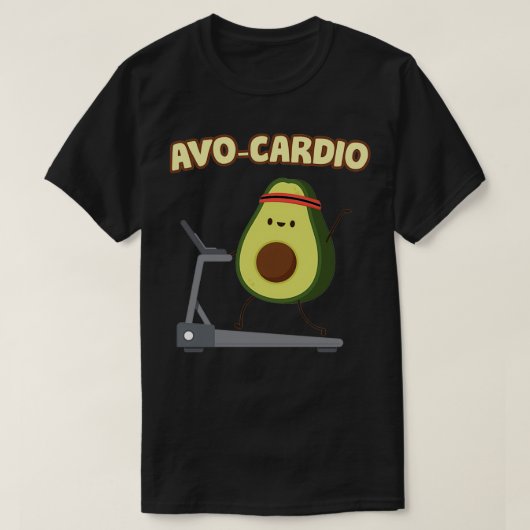 Avocardio Funny Avocado Gym Fitness Bodybuilding S T-shirt (Design voorkant)