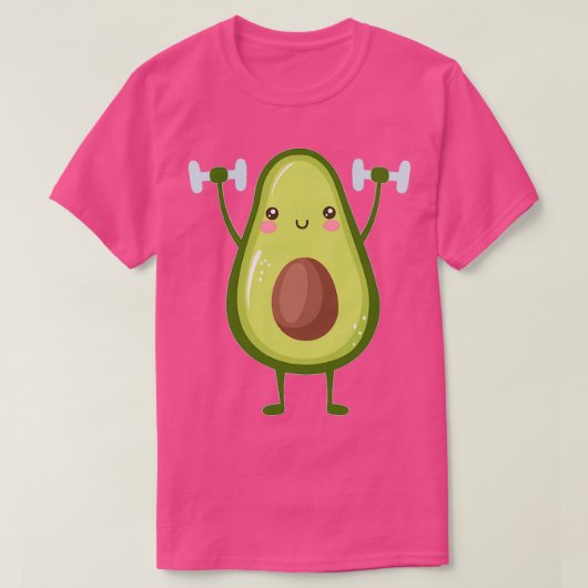 Avocardio Funny Avocado Gym T-shirt (Design voorkant)