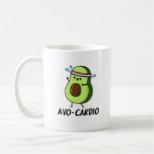 Avocardio Funny Excercise Avocado Pun Koffiemok (Links)