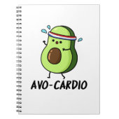 Avocardio Funny Excercise Avocado Pun Notitieboek (Voorkant)