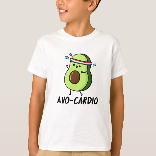 Avocardio Funny Excercise Avocado Pun T-shirt (Voorkant)