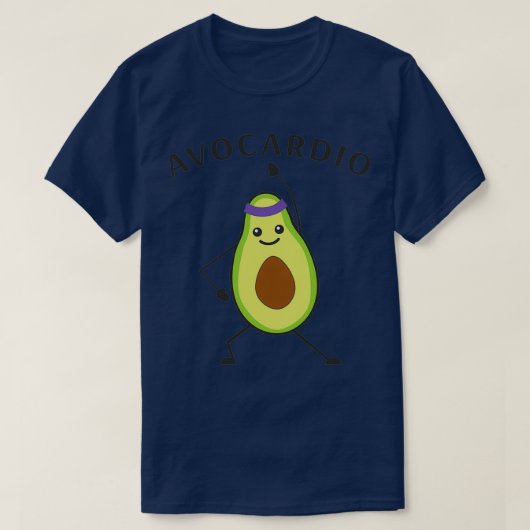 Avocardio Funny Fruit for Workout T-shirt (Design voorkant)