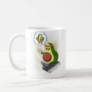Avocardio Grappige Avocado Cardio Hardlopen Oefeni Koffiemok