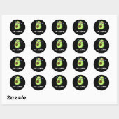 Avocardio Grappige Oefening Avocado Grappenmaker D Ronde Sticker (Vel)