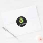 Avocardio Grappige Oefening Avocado Grappenmaker D Ronde Sticker (Envelop)