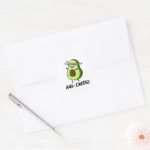 Avocardio Grappige Oefening Avocado Woordspeling Ronde Sticker (Envelop)