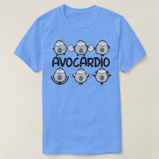 Avocardio, Gym Funny, Avocardio, Avocado voor mann T-shirt (Design voorkant)