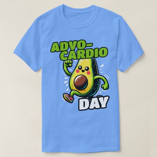 Avocardio Hardlopen Sport Workout Avocado T-shirt (Design voorkant)