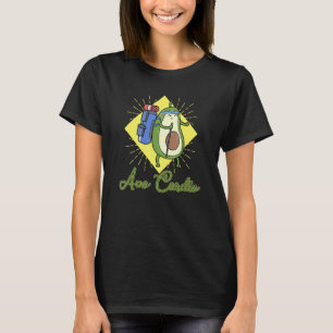 Avocardio hart fitness cardio sport vegan vegetari t-shirt