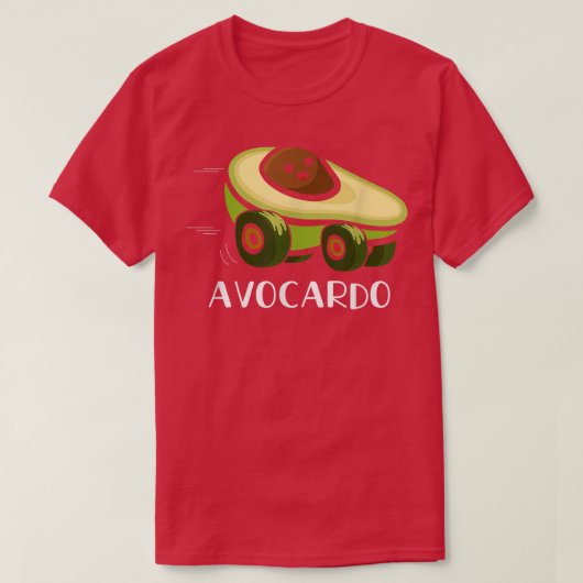 Avocardo Avocado Car Funny Pun Avocado Humor Lover T-shirt (Design voorkant)