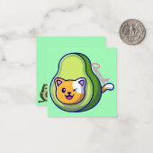 Avocat Note Kaart Notitiekaartje (Voorkant / Achterkant in situ)