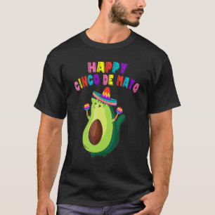 Avocato Avocado Cat Mexican Happy Cinco de Mayo T-shirt