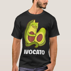 Avocato Avocado Cat Vegan Vegetarian T-Shirt