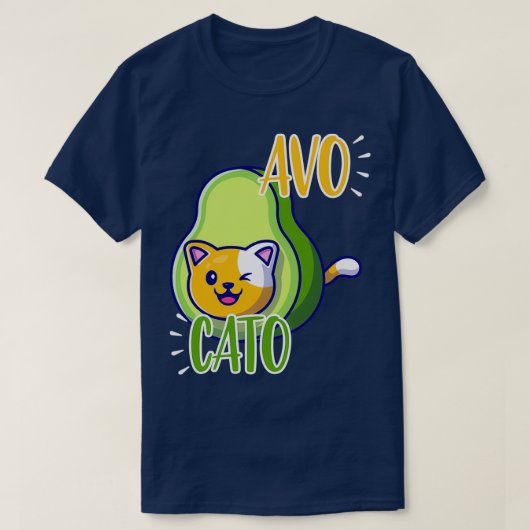 Avocato Avocado en Kitten Sticker T-shirt (Design voorkant)