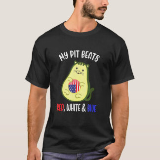 Avocato Avocado Kat 4 juli Patriottische Vrouwen M T-shirt