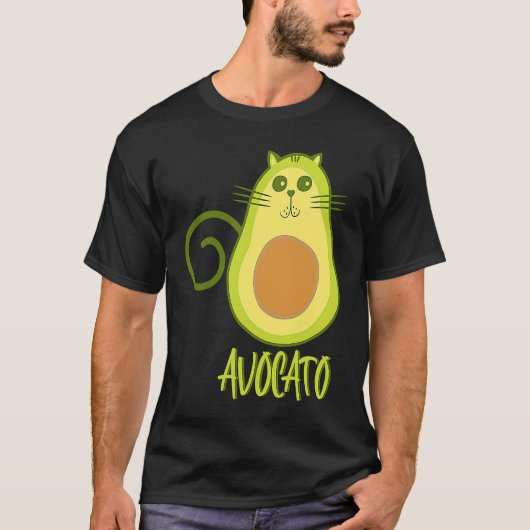 Avocato Avocado Kat en Veganisten T-shirt (Voorkant)