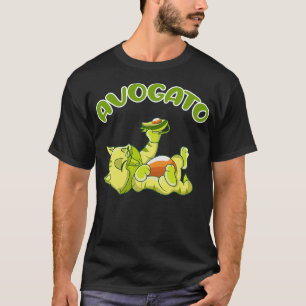 Avocato Avocado Kitten eet groene vruchten T-shirt