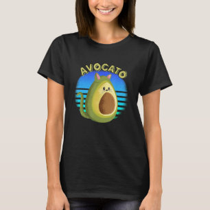 Avocato Cat Avocado Vegetarian Gezegde Fruit T-shirt