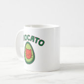 Avocato Cat en Avocado Funny Cat Lover Koffiemok (Voorkant links)