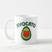 Avocato Cat en Avocado Funny Cat Lover Koffiemok (Links)