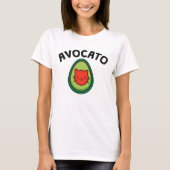 Avocato Cat en Avocado Funny Cat Lover T-shirt (Voorkant)