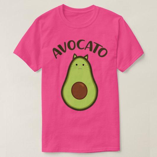 Avocato Cute Cat Avocado T-shirt (Design voorkant)