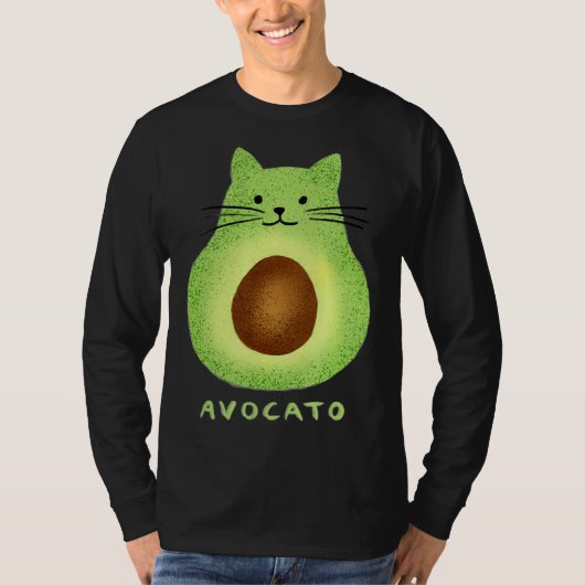 Avocato  Cute Cat Avocado Vegan And Cat  Kitten T-shirt (Voorkant)