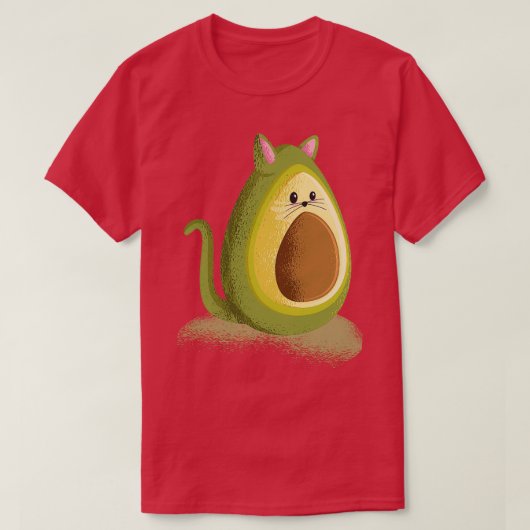 Avocato Cute Cat Funny Avocado Classic TShirt (Design voorkant)