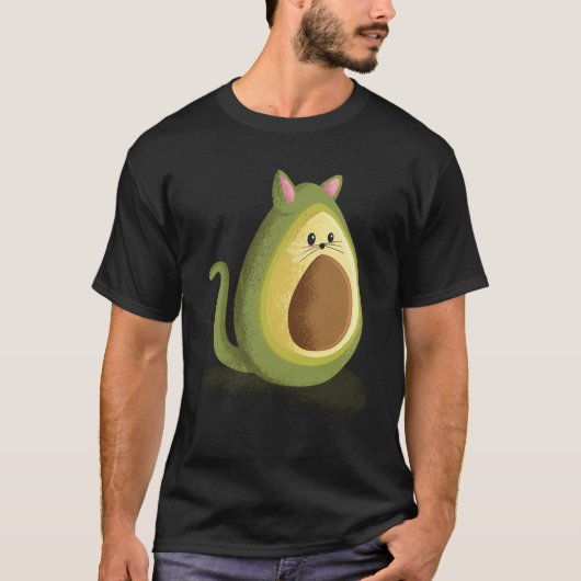 Avocato Funny Avocado Cat Shirt Avocado Liefhebber (Voorkant)