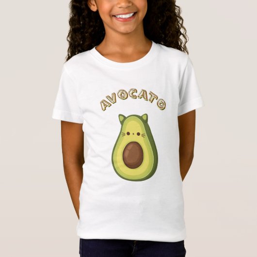 AVOCATO – Grappig Schattige Cat & Avocado Lovers T T-shirt (Voorkant)
