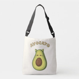 AVOCATO – Grappige Cute Kat & Avocado Liefhebbers  Crossbody Tas