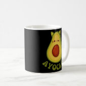 Avocato Grappige Kat Avocado Koffiemok (Voorkant rechts)