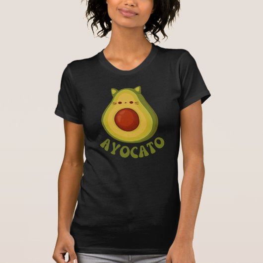 Avocato Grappige Kat Avocado T-shirt (Voorkant)